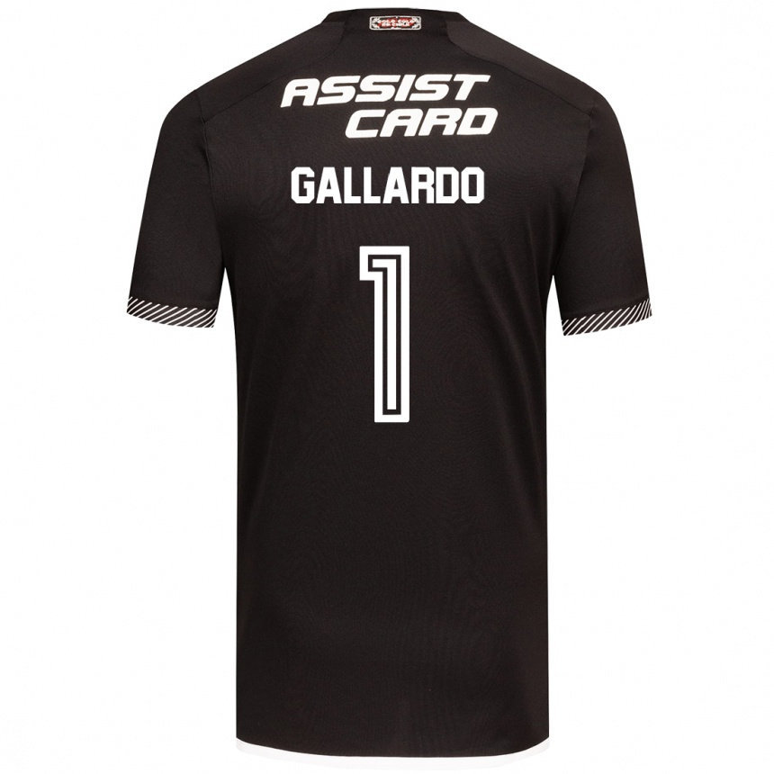 Femme Football Maillot Alexia Gallardo #1 Noir Blanc Tenues Extérieur 2024/25