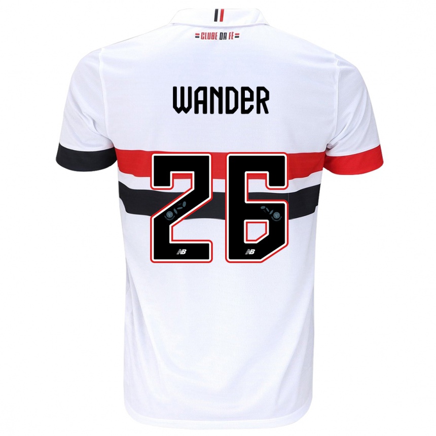 Enfant Football Maillot Talles Wander #26 Blanc Rouge Noir Tenues Domicile 2024/25