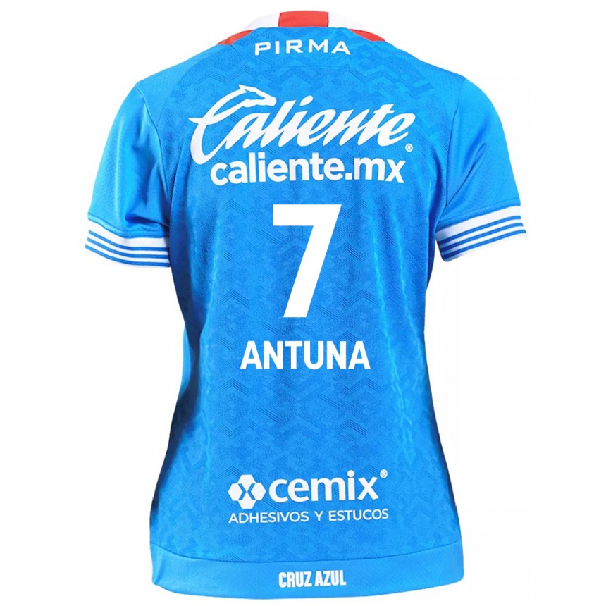 Enfant Football Maillot Uriel Antuna #7 Bleu Ciel Tenues Domicile 2024/25