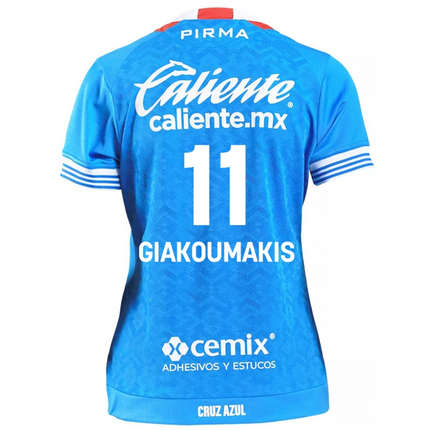 Enfant Football Maillot Georgios Giakoumakis #11 Bleu Ciel Tenues Domicile 2024/25