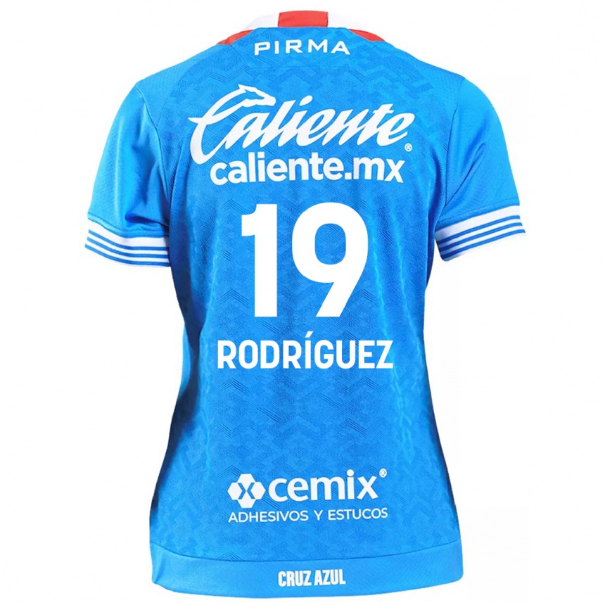 Enfant Football Maillot Carlos Rodríguez #19 Bleu Ciel Tenues Domicile 2024/25