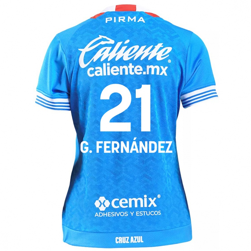 Enfant Football Maillot Gabriel Fernández #21 Bleu Ciel Tenues Domicile 2024/25