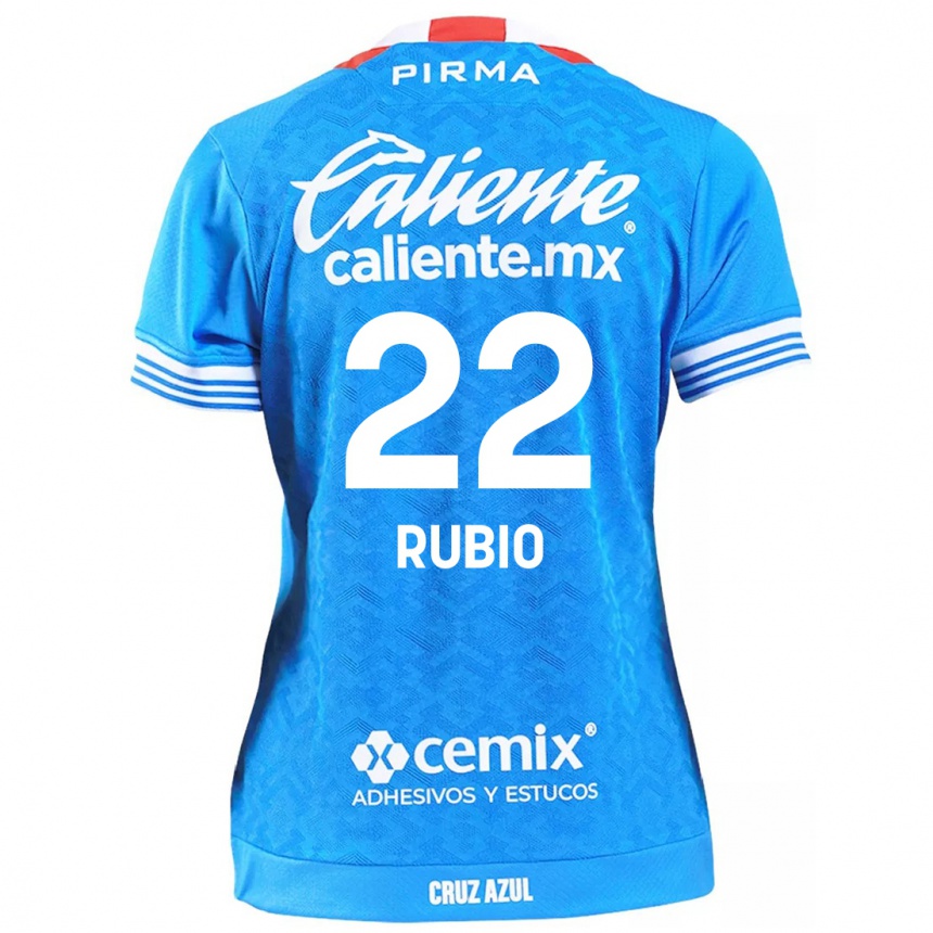 Enfant Football Maillot Raymundo Rubio #22 Bleu Ciel Tenues Domicile 2024/25