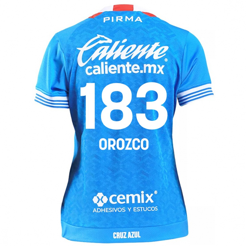 Enfant Football Maillot Fabrizzio Orozco #183 Bleu Ciel Tenues Domicile 2024/25