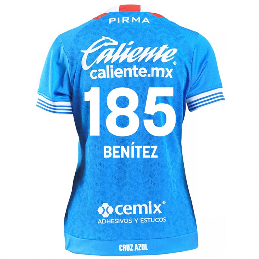 Enfant Football Maillot Cristopher Benítez #185 Bleu Ciel Tenues Domicile 2024/25