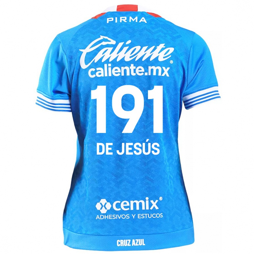 Enfant Football Maillot Luis De Jesús #191 Bleu Ciel Tenues Domicile 2024/25