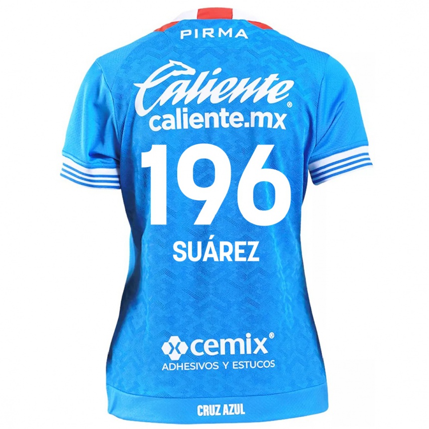 Enfant Football Maillot Javier Suárez #196 Bleu Ciel Tenues Domicile 2024/25