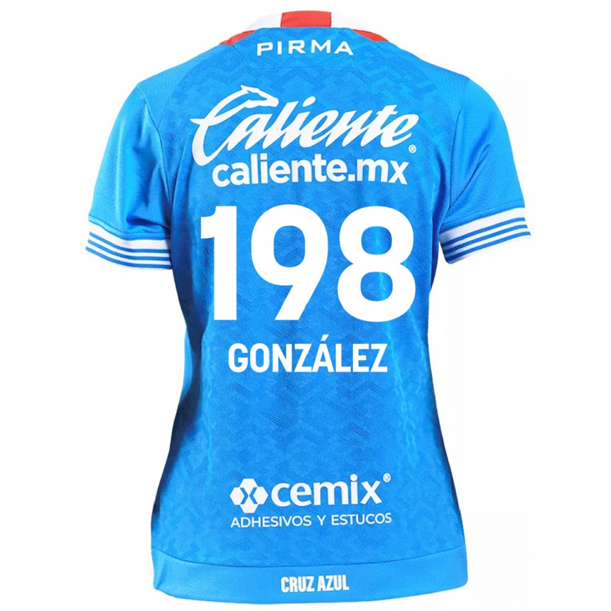 Enfant Football Maillot Kenneth González #198 Bleu Ciel Tenues Domicile 2024/25