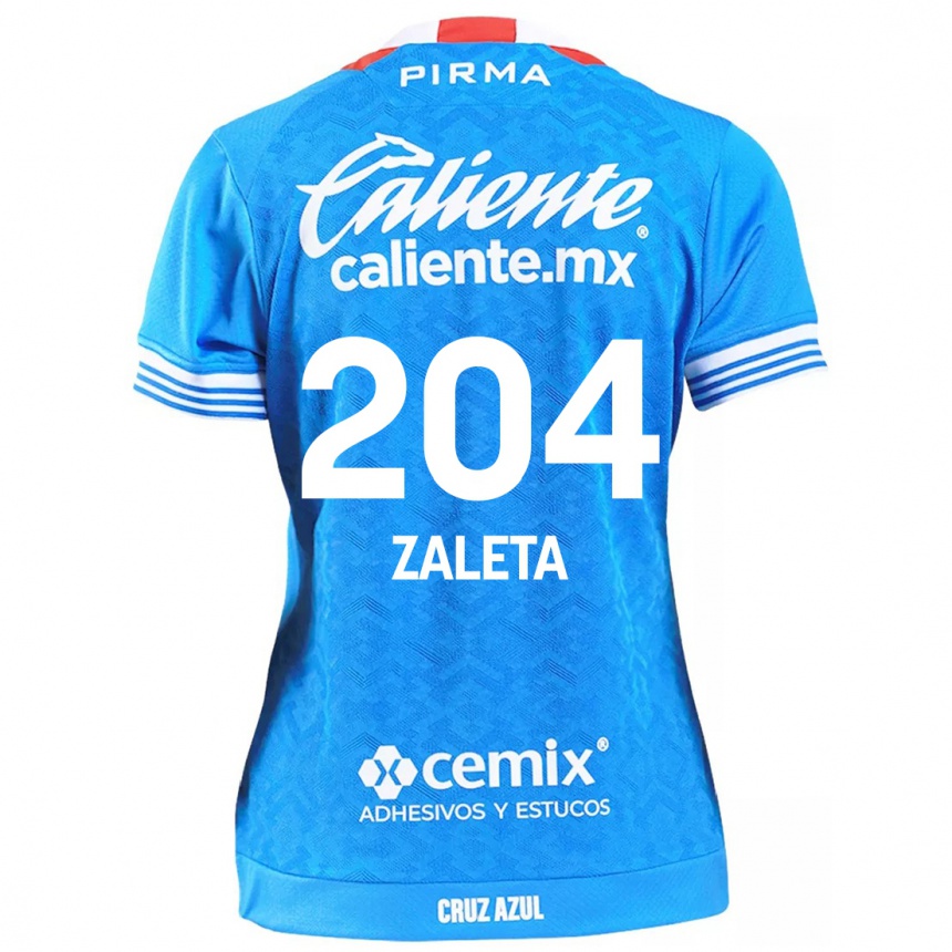 Enfant Football Maillot Mauro Zaleta #204 Bleu Ciel Tenues Domicile 2024/25