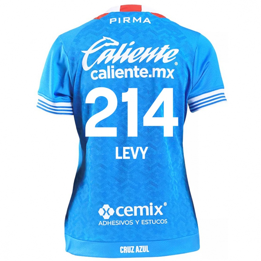 Enfant Football Maillot Mateo Levy #214 Bleu Ciel Tenues Domicile 2024/25