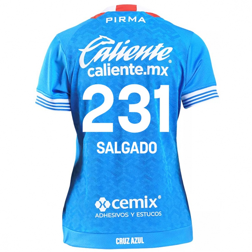 Enfant Football Maillot Bruno Salgado #231 Bleu Ciel Tenues Domicile 2024/25