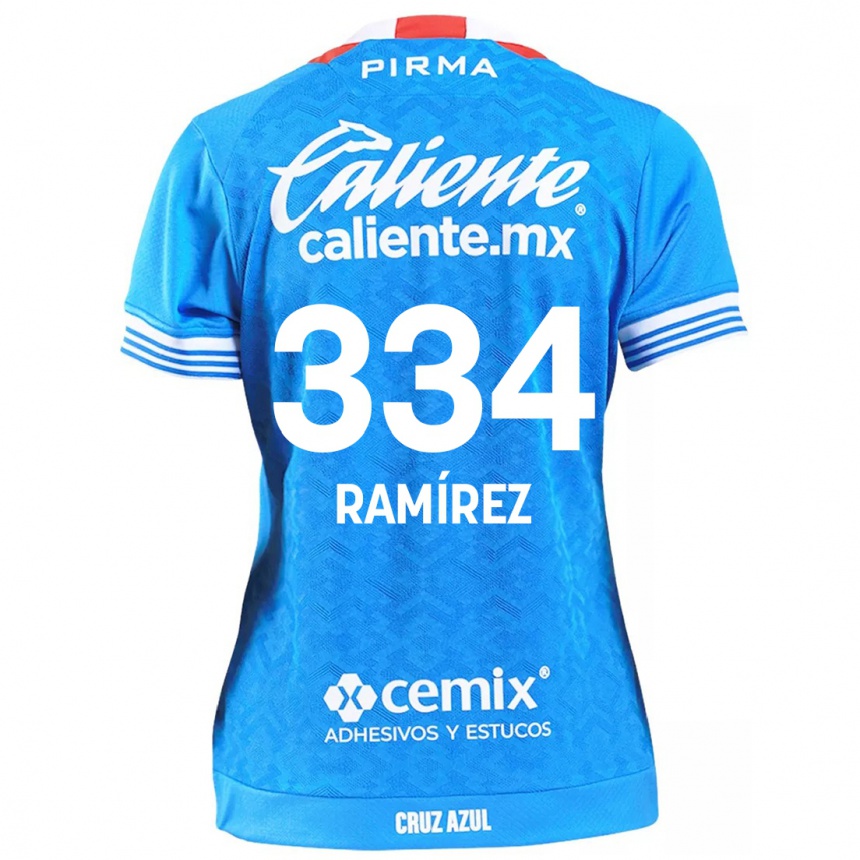 Enfant Football Maillot Mauricio Ramírez #334 Bleu Ciel Tenues Domicile 2024/25