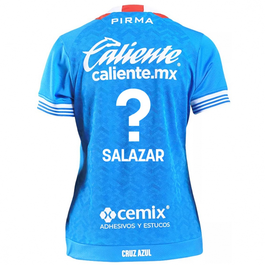 Enfant Football Maillot Fernando Salazar #0 Bleu Ciel Tenues Domicile 2024/25