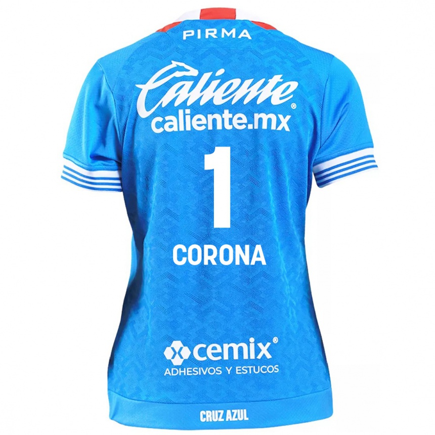 Enfant Football Maillot Jose De Jesus Corona #1 Bleu Ciel Tenues Domicile 2024/25