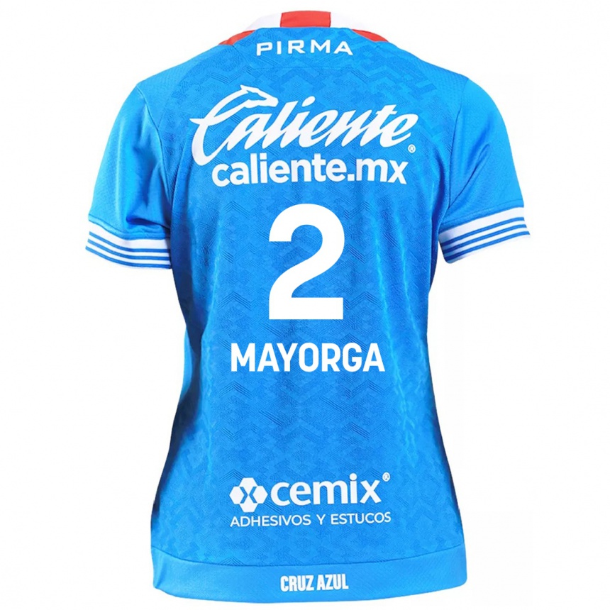 Enfant Football Maillot Alejandro Mayorga #2 Bleu Ciel Tenues Domicile 2024/25