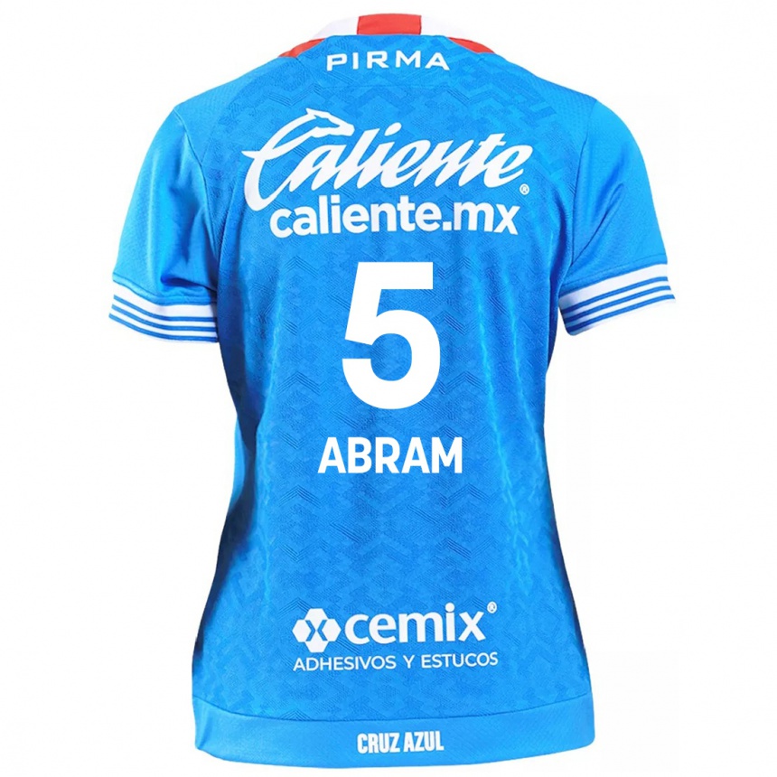 Enfant Football Maillot Luis Abram #5 Bleu Ciel Tenues Domicile 2024/25