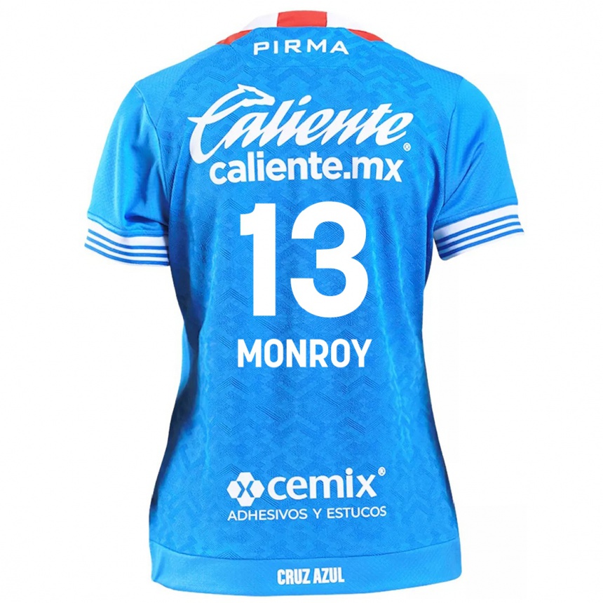 Enfant Football Maillot Daniela Monroy #13 Bleu Ciel Tenues Domicile 2024/25