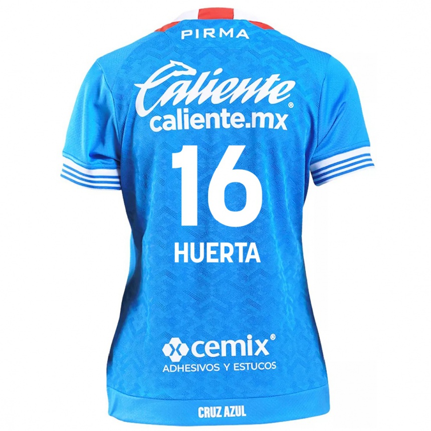 Enfant Football Maillot Ana Gabriela Huerta #16 Bleu Ciel Tenues Domicile 2024/25