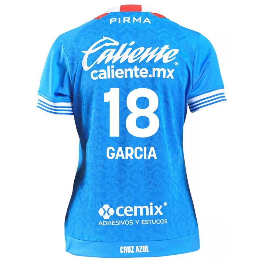 Enfant Football Maillot Diana Garcia #18 Bleu Ciel Tenues Domicile 2024/25