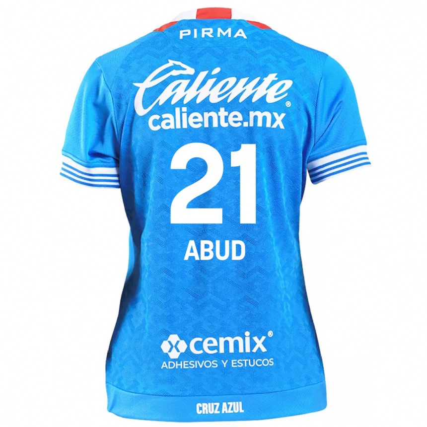 Enfant Football Maillot Karime Abud #21 Bleu Ciel Tenues Domicile 2024/25