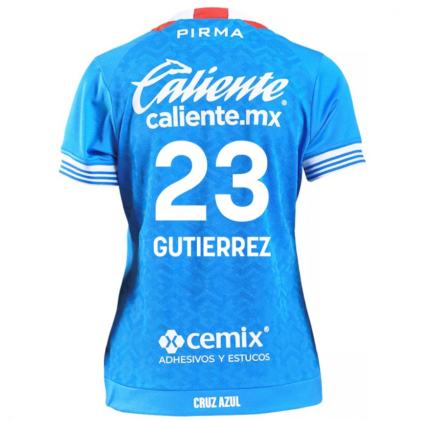 Enfant Football Maillot Ivonne Gutierrez #23 Bleu Ciel Tenues Domicile 2024/25