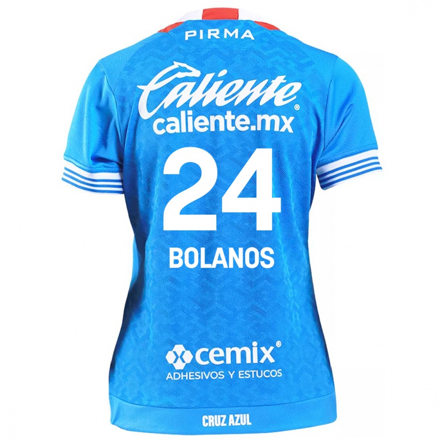 Enfant Football Maillot Jatziry Bolanos #24 Bleu Ciel Tenues Domicile 2024/25