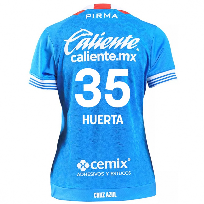 Enfant Football Maillot Renata Huerta #35 Bleu Ciel Tenues Domicile 2024/25