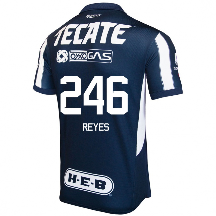 Enfant Football Maillot Cristian Reyes #246 Bleu Rouge Blanc Tenues Domicile 2024/25