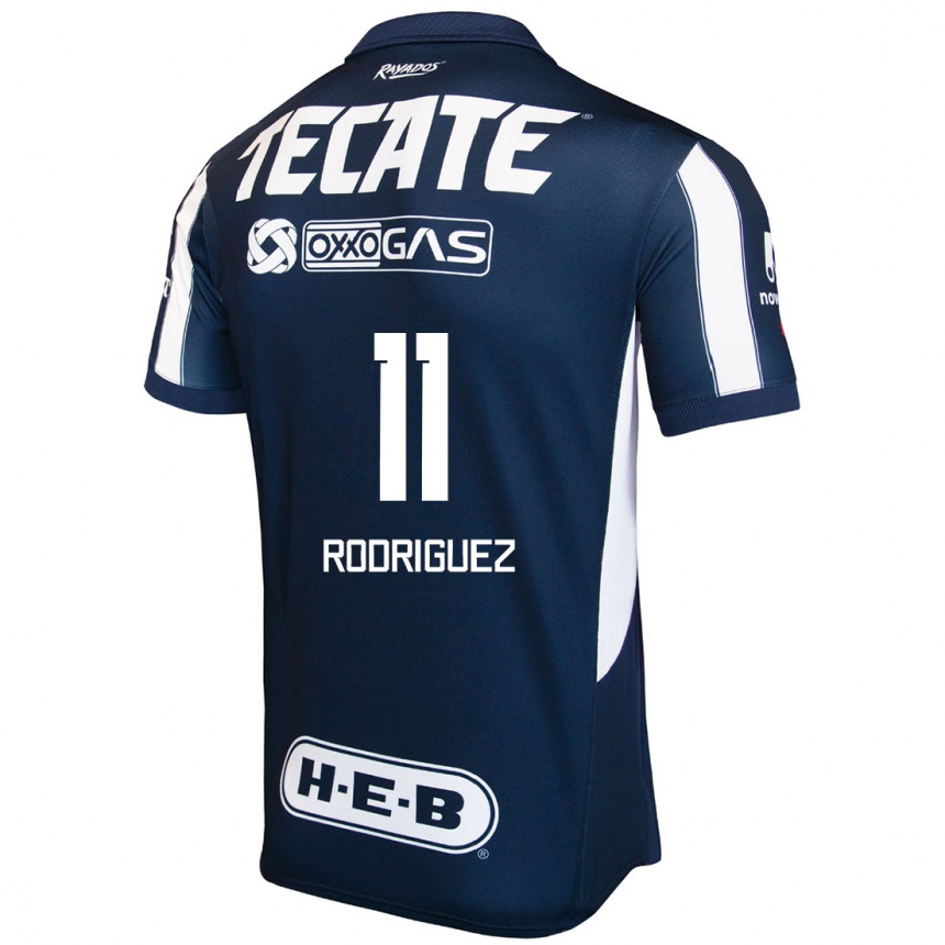 Enfant Football Maillot Lizette Rodriguez #11 Bleu Rouge Blanc Tenues Domicile 2024/25