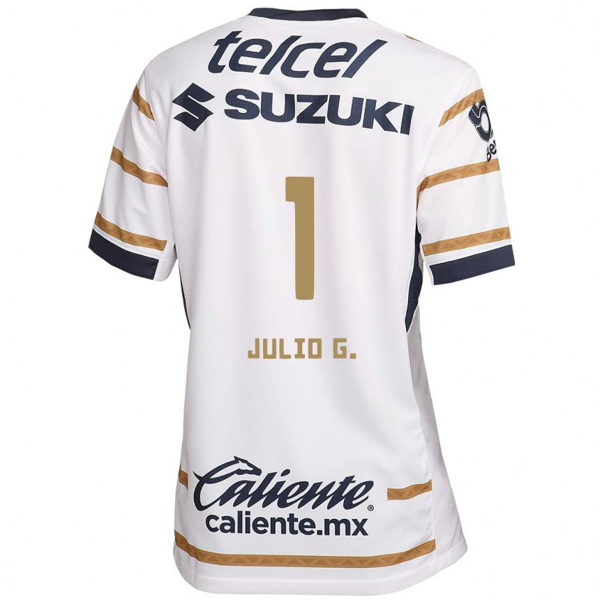 Enfant Football Maillot Julio González #1 Obsidienne Blanche Tenues Domicile 2024/25