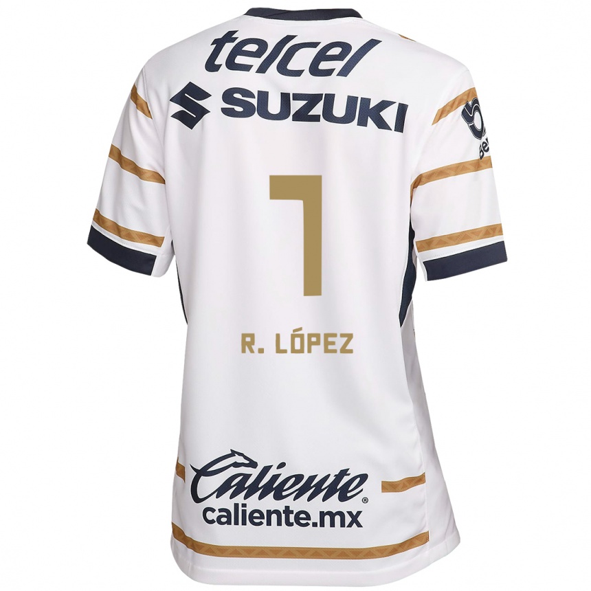 Enfant Football Maillot Rodrigo López #7 Obsidienne Blanche Tenues Domicile 2024/25