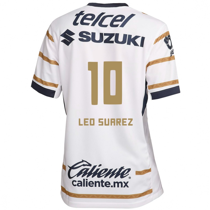 Enfant Football Maillot Leo Suárez #10 Obsidienne Blanche Tenues Domicile 2024/25