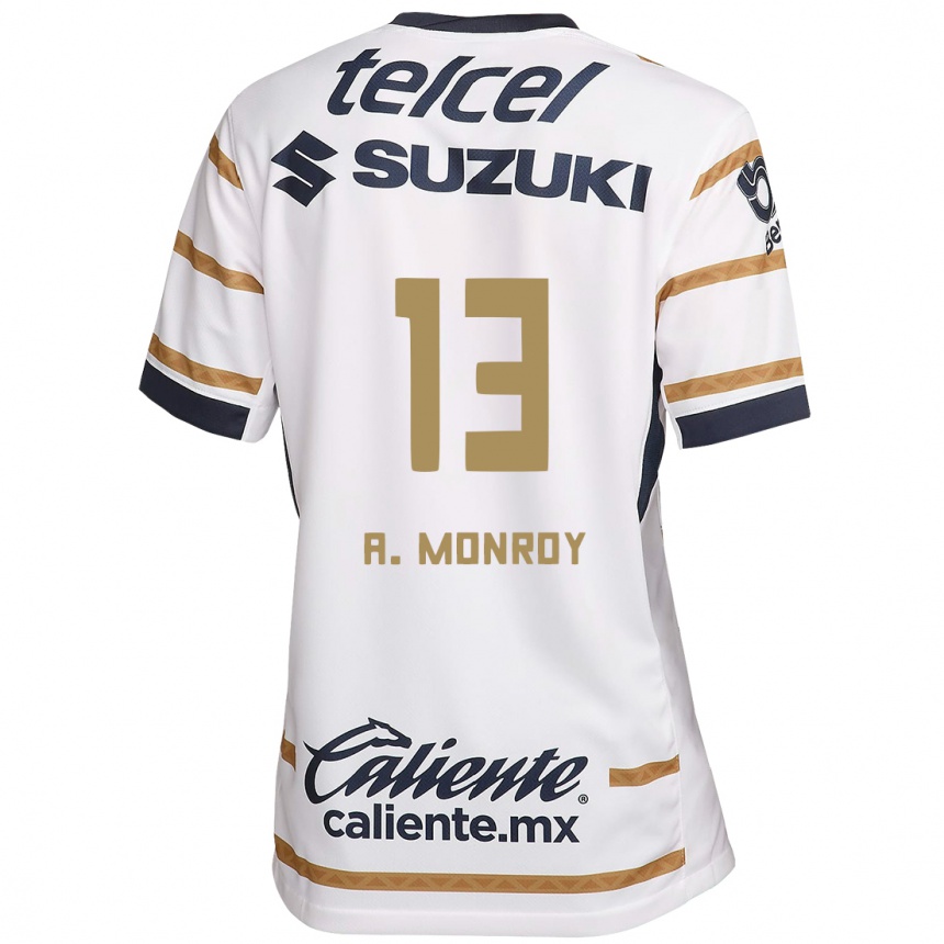 Enfant Football Maillot Pablo Monroy #13 Obsidienne Blanche Tenues Domicile 2024/25