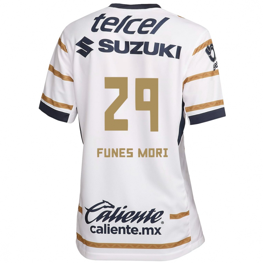 Enfant Football Maillot Rogelio Funes Mori #29 Obsidienne Blanche Tenues Domicile 2024/25