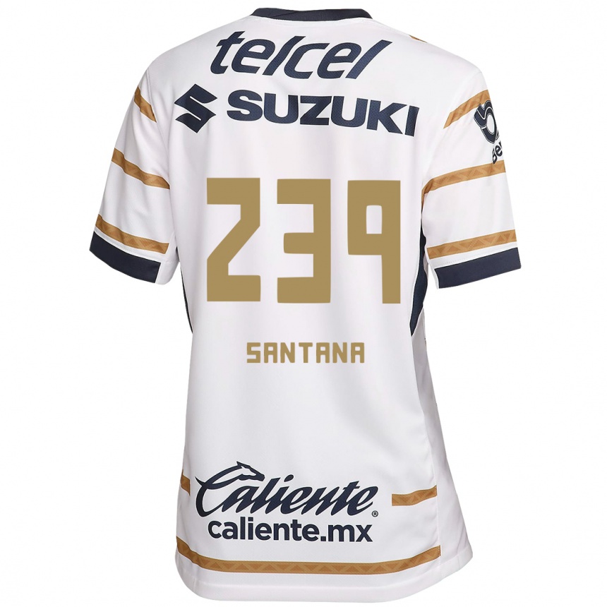 Enfant Football Maillot Guillermo Santana #239 Obsidienne Blanche Tenues Domicile 2024/25