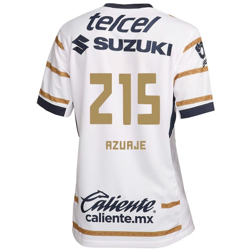 Enfant Football Maillot Ángel Azuaje #215 Obsidienne Blanche Tenues Domicile 2024/25