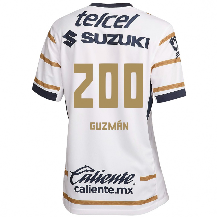 Enfant Football Maillot Alan Guzmán #200 Obsidienne Blanche Tenues Domicile 2024/25