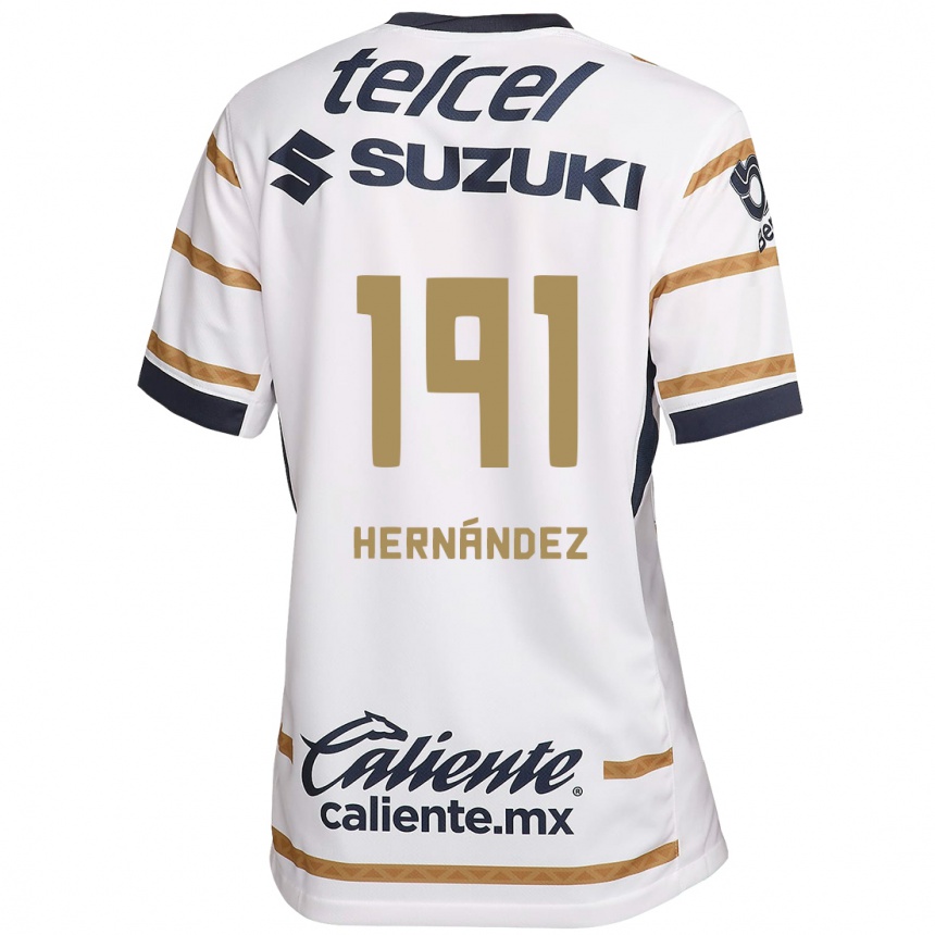 Enfant Football Maillot Marco Hernández #191 Obsidienne Blanche Tenues Domicile 2024/25