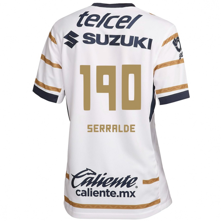 Enfant Football Maillot Gerardo Serralde #190 Obsidienne Blanche Tenues Domicile 2024/25