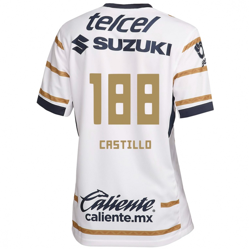 Enfant Football Maillot Christian Castillo #188 Obsidienne Blanche Tenues Domicile 2024/25