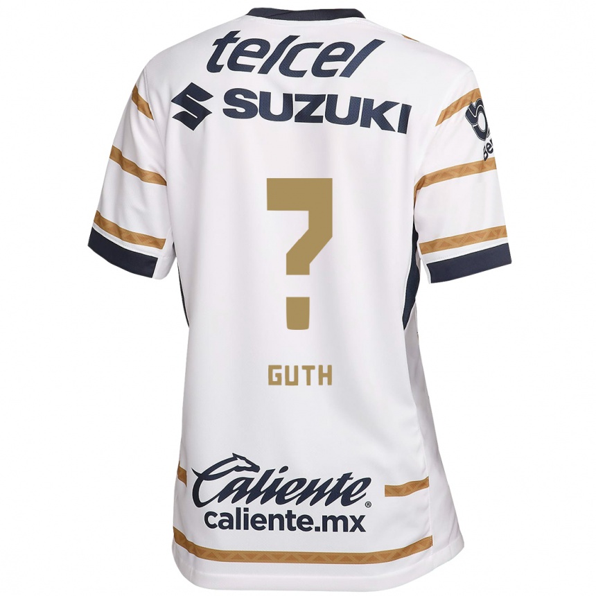 Enfant Football Maillot Tiago Guth #0 Obsidienne Blanche Tenues Domicile 2024/25