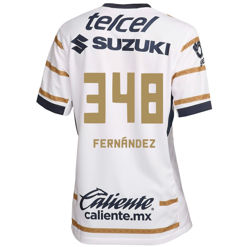 Enfant Football Maillot Yerik Fernández #348 Obsidienne Blanche Tenues Domicile 2024/25