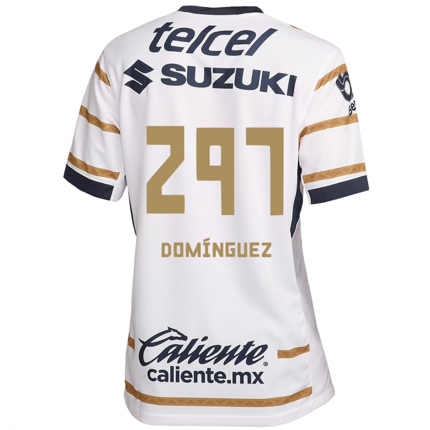 Enfant Football Maillot Julio Domínguez #297 Obsidienne Blanche Tenues Domicile 2024/25