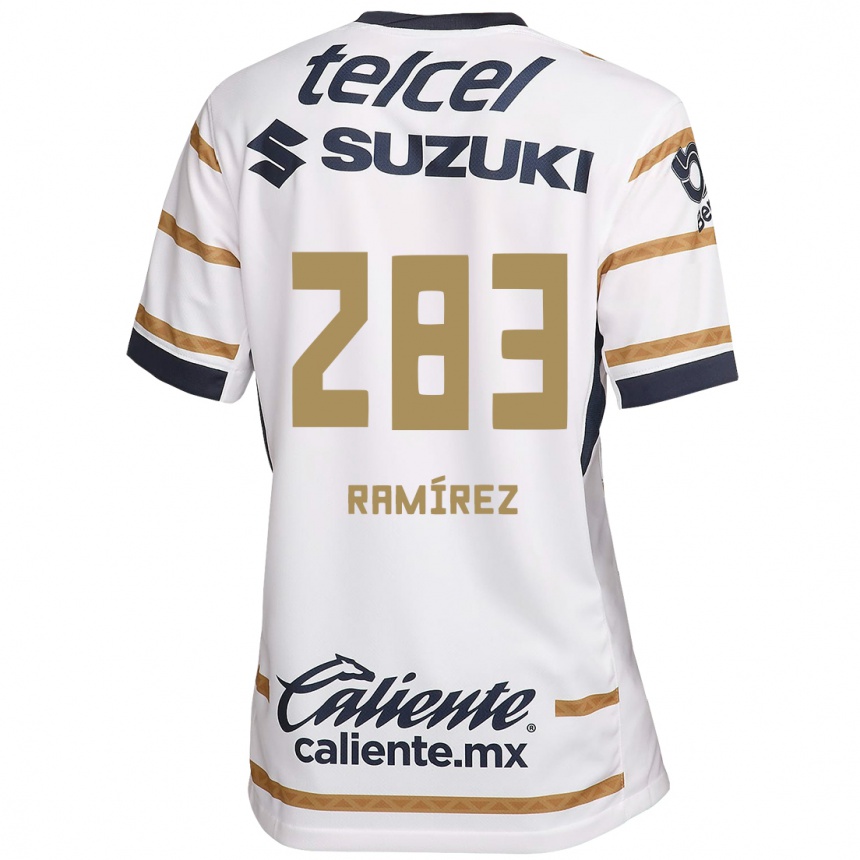 Enfant Football Maillot Dennis Ramírez #283 Obsidienne Blanche Tenues Domicile 2024/25