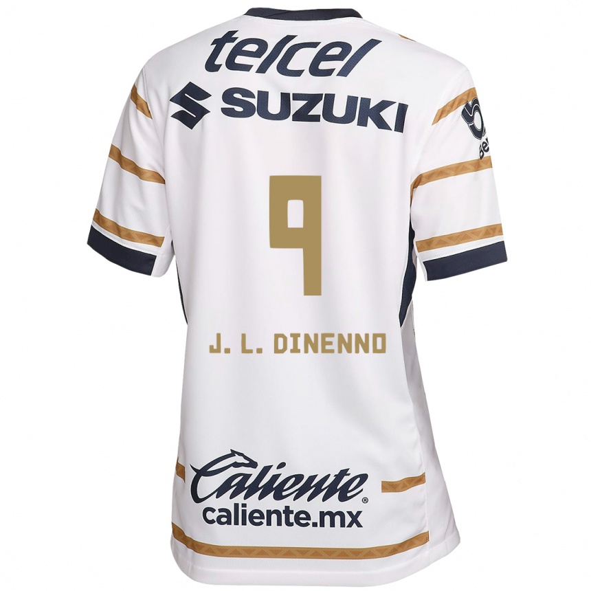 Enfant Football Maillot Juan Dinenno #9 Obsidienne Blanche Tenues Domicile 2024/25