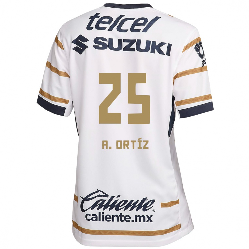 Enfant Football Maillot Arturo Ortiz #25 Obsidienne Blanche Tenues Domicile 2024/25