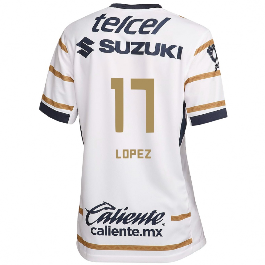 Enfant Football Maillot Leonel Lopez #17 Obsidienne Blanche Tenues Domicile 2024/25