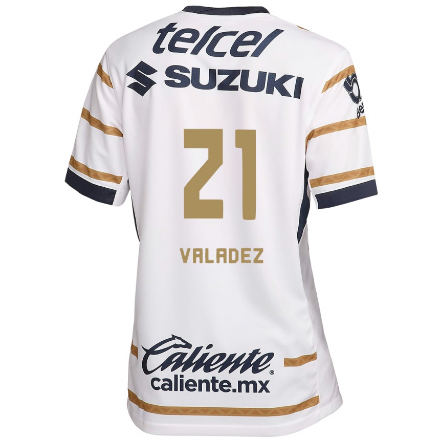 Enfant Football Maillot Natalia Macias Valadez #21 Obsidienne Blanche Tenues Domicile 2024/25