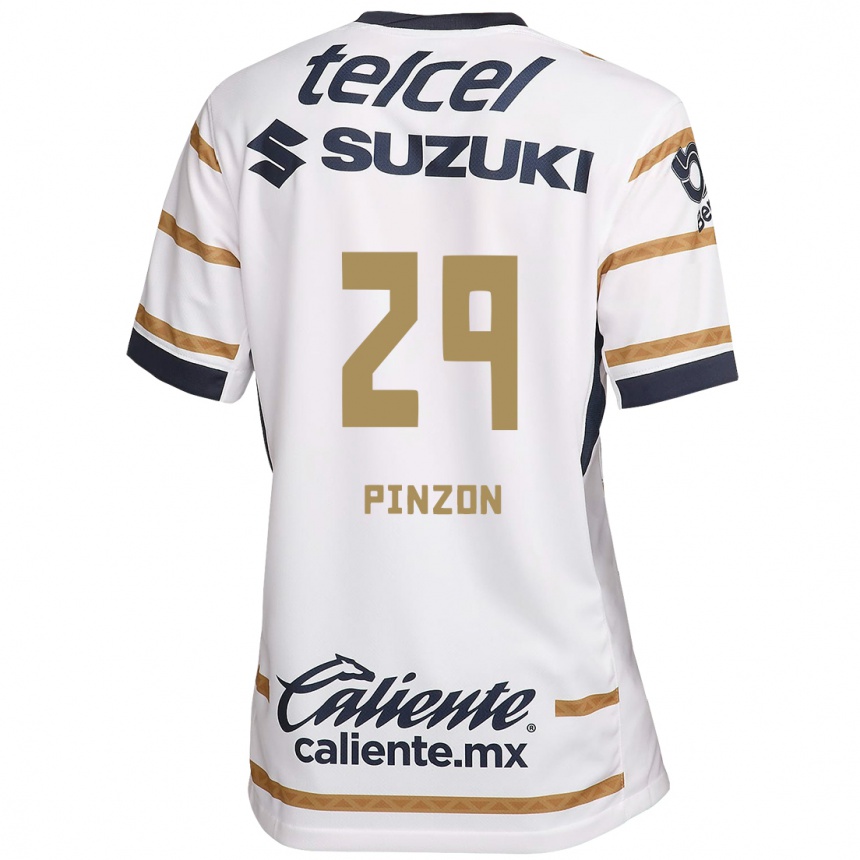 Enfant Football Maillot Liceth Pinzon #29 Obsidienne Blanche Tenues Domicile 2024/25