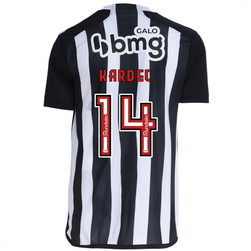 Enfant Football Maillot Alan Kardec #14 Blanc Noir Tenues Domicile 2024/25